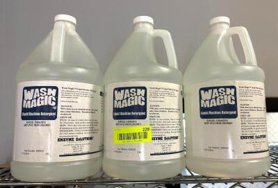 DESCRIPTION: (3) 1 GALLON JUGS OF WASH MAGIC LIQUID DETERGENT BRAND/MODEL: 3000165 INFORMATION: RETAILS FOR $13.17 EACH NEW LOCATION: WAREHOUSE QTY: 3