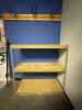 DESCRIPTION: 3-TIER METAL SHELVING UNIT WITH PARTICLE BOARD SHELVES INFORMATION: CONTENTS NOT INCLUDED SIZE: 48"X18"X48" LOCATION: TOOL ROOM QTY: 1 - 2