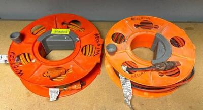 DESCRIPTION: (2) EXTENSION CORD REELS LOCATION: TOOL ROOM QTY: 2