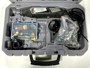 DESCRIPTION: HIGH PERFORMANCE VARIABLE SPEED ROTARY TOOL WITH CASE AND ACCESSORIES BRAND/MODEL: DREMEL 4000 LOCATION: TOOL ROOM QTY: 1