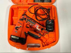 DESCRIPTION: CORDLESS 16 GAUGE ANGLED FINISH NAILER BRAND/MODEL: PASLODE 902400 LOCATION: TOOL ROOM QTY: 1