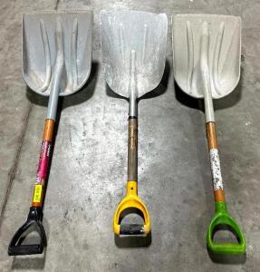 DESCRIPTION: (3) LARGE BASE SHOVELS LOCATION: TOOL ROOM QTY: 3