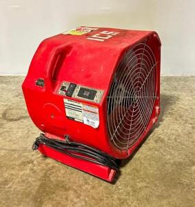 DESCRIPTION: PHOENIX FOCUS AXIAL AIR MOVER BRAND/MODEL: PHOENIX THERMA-STOR AXIAL AIR MOVER INFORMATION: 110/120VAC, 12 AMPS, 60HZ, 2-SPEED LOCATION: