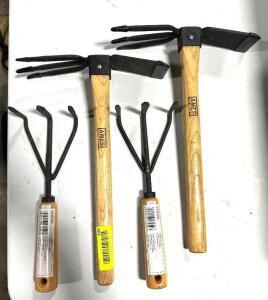 DESCRIPTION: (4) ASSORTED GARDENING TOOLS LOCATION: WAREHOUSE QTY: 4