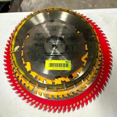 DESCRIPTION: ASSORTED SIZED SAW BLADES AS SHOWN LOCATION: WAREHOUSE QTY: 1