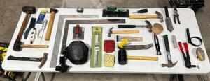 DESCRIPTION: ASSORTED HAND TOOLS AS SHOWN INFORMATION: SEE PHOTOS FOR MORE DETAIL LOCATION: WAREHOUSE QTY: 1