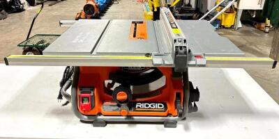 DESCRIPTION: 10" TABLE SAW BRAND/MODEL: RIDGID R4514T LOCATION: WAREHOUSE QTY: 1