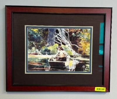 DESCRIPTION: FRAMED PRINT SIZE: 25.5"X21" LOCATION: CORNER OFFICE QTY: 1