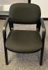 DESCRIPTION: (4) ARMED OFFICE LOUNGE CHAIRS LOCATION: FRONT OFFICE QTY: 4