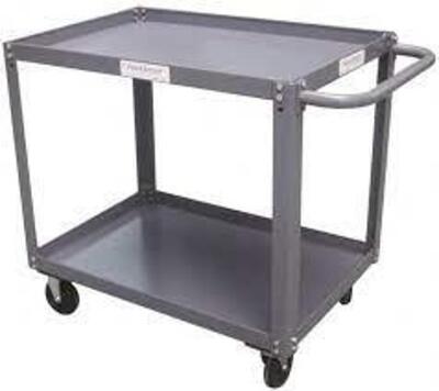 DESCRIPTION: (1) SERVICE UTILITY CART BRAND/MODEL: VALUE COLLECTION #WS-MH-SCAR-025 INFORMATION: GRAY, STEEL RETAIL$: $458.03 EA SIZE: 30" W X 48"L QT