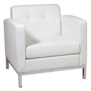 DESCRIPTION: (2) WALL STREET ARM CHAIR BRAND/MODEL: OFFICE STAR PRODUCTS INFORMATION: WHITE RETAIL$: $456.98 EA SIZE: 32" X 28" QTY: 2