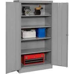 DESCRIPTION: (1) STORAGE CABINET, LOCKING WITH KEYS BRAND/MODEL: TENNSCO INFORMATION: GRAY RETAIL$: $649.03 EA SIZE: 48" X 78" X 18" QTY: 1