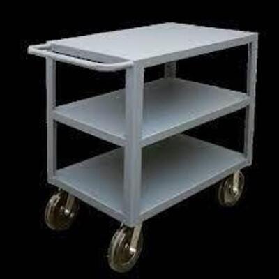 DESCRIPTION: (1) UTILITY CART HEAVY DUTY BRAND/MODEL: DURHAM INFORMATION: STAINLESS STEEL RETAIL$: $981.18 EA SIZE: 25" X 36" X 35" QTY: 1