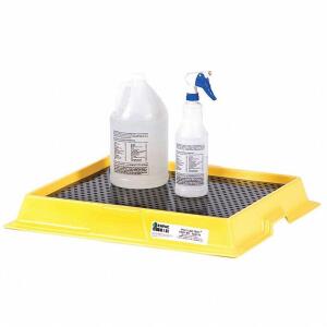 DESCRIPTION: (2) SPILL TRAY BRAND/MODEL: ENPAC #31DL83 INFORMATION: YELLOW RETAIL$: $109.35 EA SIZE: 20 3/4 IN L X 17 1/4 IN W, 2.5 GAL SPILL CAPACITY