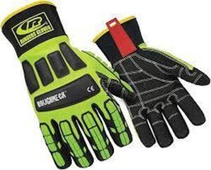 DESCRIPTION: (6) ROUGHNECK DURABLE WORK GLOVES BRAND/MODEL: RINGERS GLOVES INFORMATION: SAFETY GREEN RETAIL$: $38.99 PER PAIR SIZE: SIZE XXXL QTY: 6