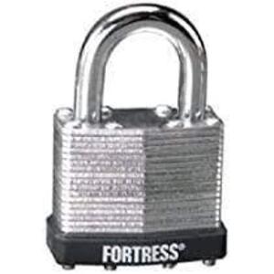 DESCRIPTION: (8) PADLOCK BRAND/MODEL: MASTER LOCK FORTRESS #1803D RETAIL$: $11.95 EA SIZE: 1.21 x 3.5 x 5.56 inches QTY: 8