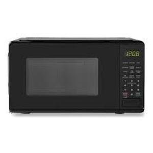 DESCRIPTION: (1) COMPACT COUNTERTOP MICROWAVE BRAND/MODEL: MAINSTAYS INFORMATION: BLACK RETAIL$: $55.00 EA SIZE: .7 CU FT QTY: 1