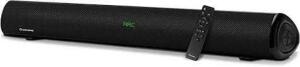 DESCRIPTION: (1) WIRELESS SOUND BAR BRAND/MODEL: WOHOME #S9920 INFORMATION: BLACK RETAIL$: $59.99 EA SIZE: 38" COMES WITH REMOTE QTY: 1