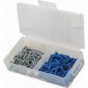 DESCRIPTION: (10) BANTAM KITS BRAND/MODEL: POWERS #8934 INFORMATION: BLUE PLASTIC ANCHORS RETAIL$: $7.72 PER KIT SIZE: B-8, #8-10 WITH #8X1 SCREWS QTY