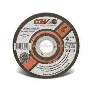 DESCRIPTION: (10) DEPRESSED CENTER GRINDING WHEELS BRAND/MODEL: CGW ABRASIVES #36232 INFORMATION: ALUMINUM OXIDE, FAST CUT RETAIL$: $45.90 TOTAL SIZE: