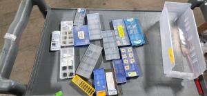 DESCRIPTION: (1) LOT OF PARTIAL CARBIDE INSERTS BRAND/MODEL: VARIOUS RETAIL$: $???? QTY: 1