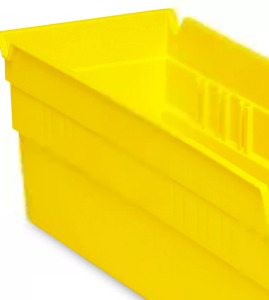 DESCRIPTION: (6) STORAGE BINS BRAND/MODEL: ULINE INFORMATION: YELLOW SIZE: 12X4 QTY: 6