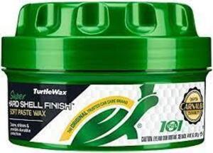 DESCRIPTION: (2) SUPER HARD SHELL PASTE WAX BRAND/MODEL: TURTLE WAX RETAIL$: $6.99 EA SIZE: 14 Oz QTY: 2