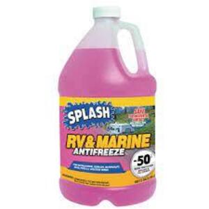 DESCRIPTION: (2) RV AND MARINE ANTIFREEZE BRAND/MODEL: SPLASH #49GU92 RETAIL$: $7.00 EA SIZE: 1 GALLON QTY: 2