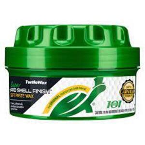 DESCRIPTION: (2) HARD SHELL FINISH SOFT PASTE WAX BRAND/MODEL: TURTLEWAX RETAIL$: $7.00 EA SIZE: 9.5 OZ QTY: 2