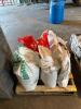 DESCRIPTION: PALLET OF ASSORTED ANIMAL FEED (PARTIAL BAGS, SEE PHOTOS FOR MORE INFO) LOCATION: MAIN WAREHOUSE - 2