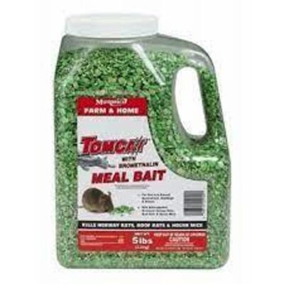 DESCRIPTION: (3) 5 LB. JUGS OF FARM & HOME TOMCAT WITH BROMETHALIN MEAL BAIT BRAND/MODEL: MOTOMCO RETAIL$: $31.50 EACH LOCATION: RETAIL SHOP QTY: 3