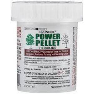 DESCRIPTION: (11) 3 OZ. BOTTLES OF POWER PELLET HERBICIDE BRAND/MODEL: PRONONE RETAIL$: $24.75 EACH LOCATION: RETAIL SHOP QTY: 11