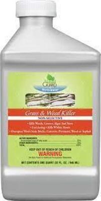 DESCRIPTION: (6) 32 OZ. BOTTLES OF NON-SELECTIVE GRASS & WEED KILLER BRAND/MODEL: FERTI-LOME 40472-1119-TL RETAIL$: $15.45 EACH LOCATION: RETAIL SHOP