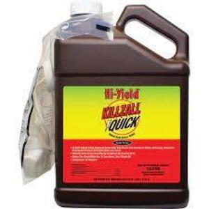 DESCRIPTION: (2) 1 GALLON JUGS OF KILLZALL QUICK WEED AND GRASS KILLER BRAND/MODEL: HI-YIELD 32169-0519-TL LOCATION: RETAIL SHOP QTY: 2