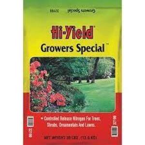 DESCRIPTION: (4) 4 LB. BAGS OF GROWERS SPECIAL FERTILIZER 12-6-6 BRAND/MODEL: HI-YIELD 32197 RETAIL$: $5.25 EACH LOCATION: RETAIL SHOP QTY: 4