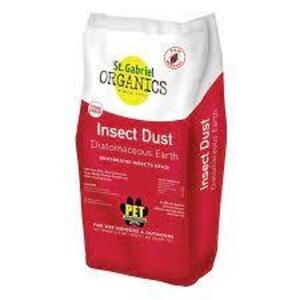 DESCRIPTION: (3) 4.4 LB. BAGS OF DIATOMACEOUS EARTH INSECT DUST BRAND/MODEL: ST. GABRIEL ORGANICS RETAIL$: $9.50 EACH LOCATION: RETAIL SHOP QTY: 3