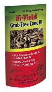 DESCRIPTION: (2) 6 LB. BAGS OF GRUB FREE ZOEN III BRAND/MODEL: HI-YIELD 33058 LOCATION: RETAIL SHOP QTY: 2