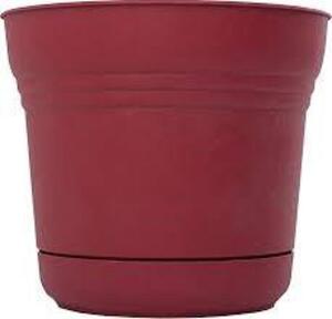 DESCRIPTION: (9) 12" SATURN PLASTIC PLANTER-UNION RED BRAND/MODEL: BLOEM RETAIL$: $17.99 EACH SIZE: 12.3" WIDTH LOCATION: STORE