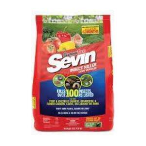 DESCRIPTION: (2) SEVIN INSECT KILLER LAWN GRANULES- 10 LBS BRAND/MODEL: GARDEN TECH RETAIL$: $11.44 EACH SIZE: 10 LBS LOCATION: STORE