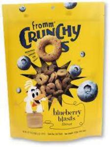 DESCRIPTION: (12) BAGS OF BLUEBERRY BLASTS CRUNCHY O'S BRAND/MODEL: FROMM LOCATION: RETAIL SHOP QTY: 12