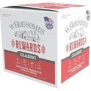 DESCRIPTION: 20 LB. BOX OF CLASSIC DOG TREATS BRAND/MODEL: WHOLESOMES LOCATION: RETAIL SHOP QTY: 1