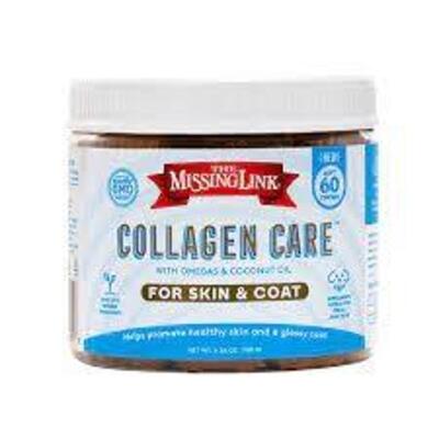 DESCRIPTION: (11) 60CT JARS OF COLLAGEN CARE FOR SKIN & COAT BRAND/MODEL: THE MISSING LINK LOCATION: RETAIL SHOP QTY: 11