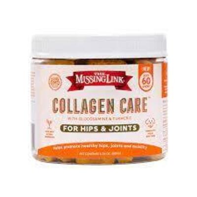 DESCRIPTION: (5) 60CT JARS OF COLLAGEN CARE FOR HIPS & JOINTS BRAND/MODEL: THE MISSING LINK LOCATION: RETAIL SHOP QTY: 5