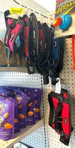 DESCRIPTION: ASSORTED DOG HARNESSES AS SHOWN LOCATION: RETAIL SHOP QTY: 1