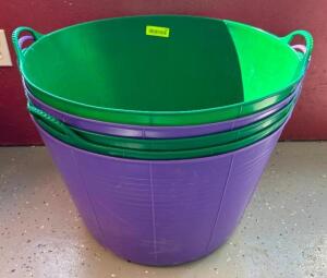 DESCRIPTION: (5) FLEXIBLE TUBTRUGS WITH HANDLES LOCATION: RETAIL SHOP QTY: 5