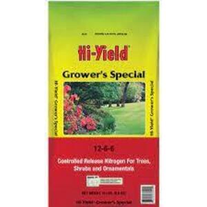 DESCRIPTION: (3) 15 LB. BAGS OF GROWER'S SPECIAL FERTILIZER (12-6-6) BRAND/MODEL: HI-YIELD LOCATION: STOCK ROOM QTY: 3