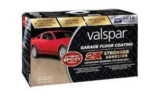 DESCRIPTION: (2) LIGHT GREY SEMI-GLOSS GARAGE FLOOR COATING BRAND/MODEL: VALSPAR LOCATION: STOCK ROOM QTY: 2