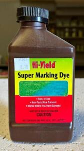 DESCRIPTION: (5) 16 OZ. BOTTLES OF SUPER MARKING DYE BRAND/MODEL: HI-YIELD 31051 RETAIL$: $8.10 EACH LOCATION: STOCK ROOM QTY: 5