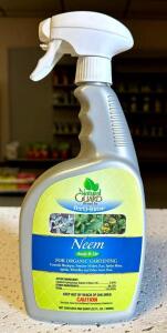 DESCRIPTION: (5) 32 OZ. BOTTLES OF NEEM FOR ORGANIC GARDENING BRAND/MODEL: FERTI-LOME 40716 LOCATION: STOCK ROOM QTY: 5