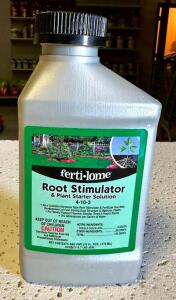 DESCRIPTION: (7) 16 OZ. BOTTLES OF ROOT STIMULATOR & PLANT STARTER SOLUTION (4-10-3) BRAND/MODEL: FERTI-LOME 10640 LOCATION: STOCK ROOM QTY: 7